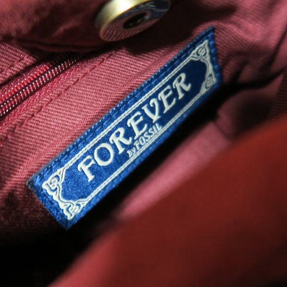 Forever Fossil Vintage Purse Key Wooden Boho beaded floral embroidery Crossbody - Picture 5 of 15